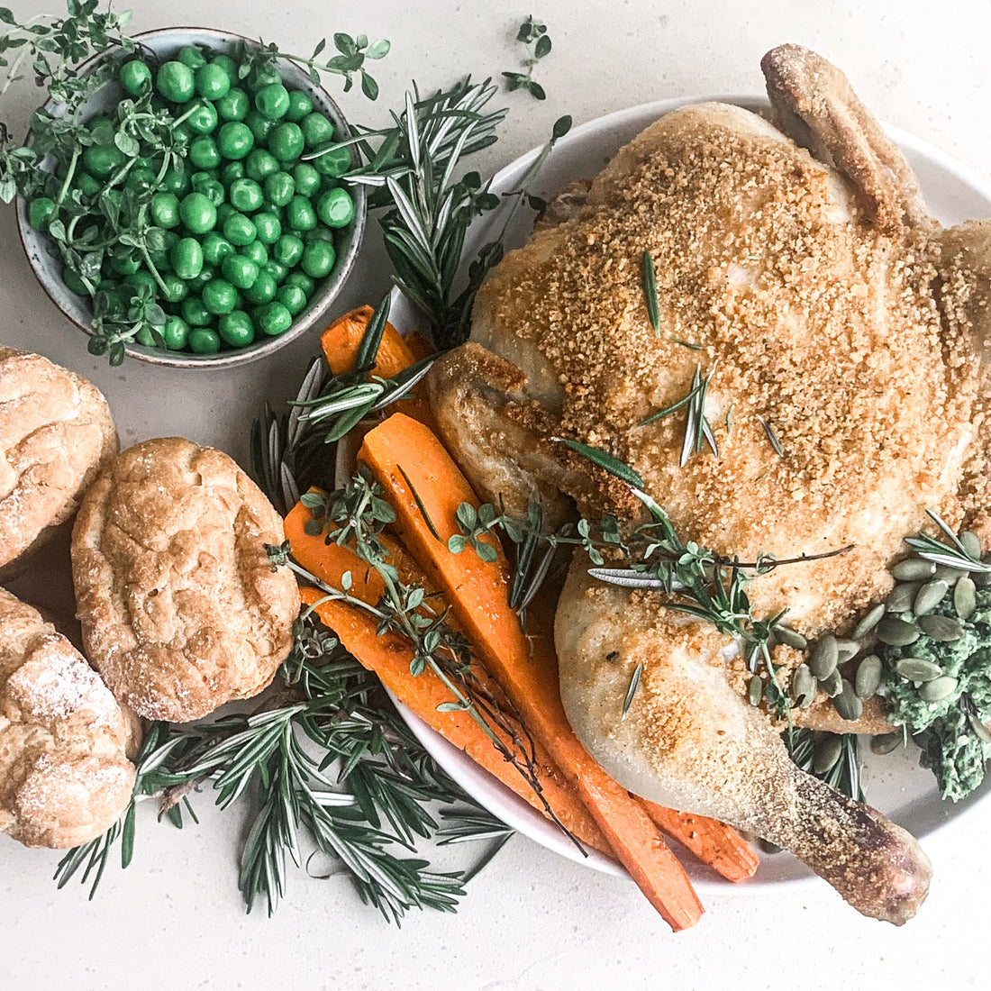 Crumbed & Baked Chicken (with stuffing)